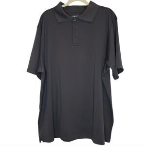Short Sleeve Black Performance Polo Shirt XL